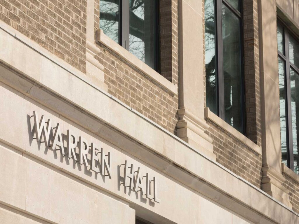 Exterior of Warren Hall